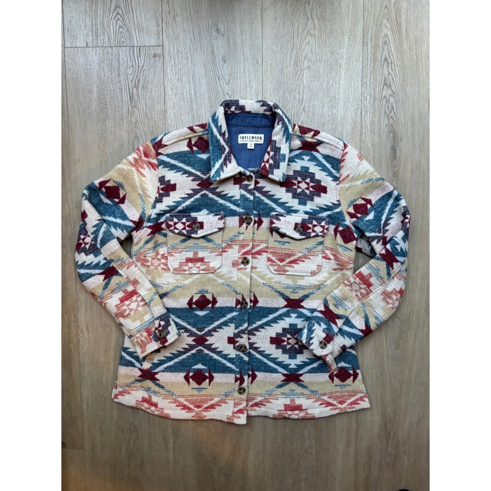 Idyllwind Miranda Lambert Womens Aztec Southwest Shirt Jacket Large Excellent